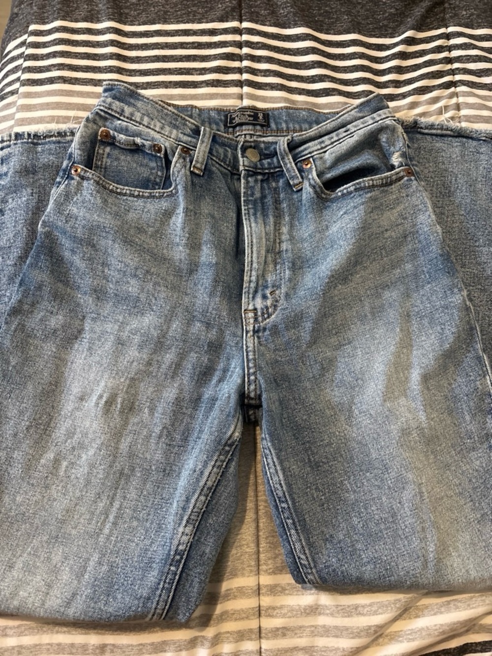 Abercrombie & Fitch Light Blue Straight Leg Jeans